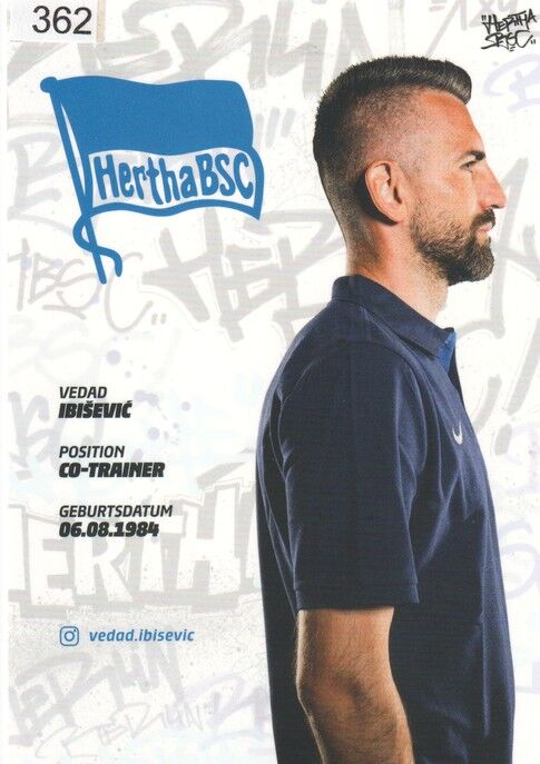 Autogramm Fussball | Hertha BSC Berlin | 2022 | Vedad IBISEVIC