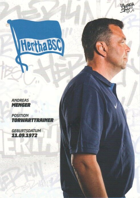 Autogramm Fussball | Hertha BSC Berlin | 2022 | Andreas MENGER