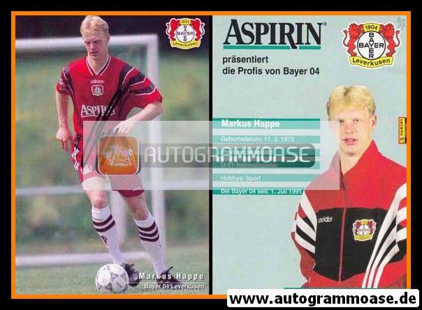 Autogramm Fussball | Bayer Leverkusen | 1997 | Markus HAPPE