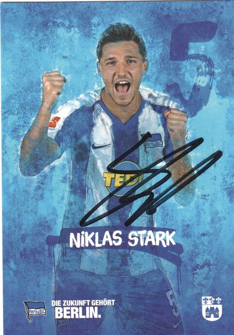 Autogramm Fussball | Hertha BSC Berlin | 2019 | Niklas STARK