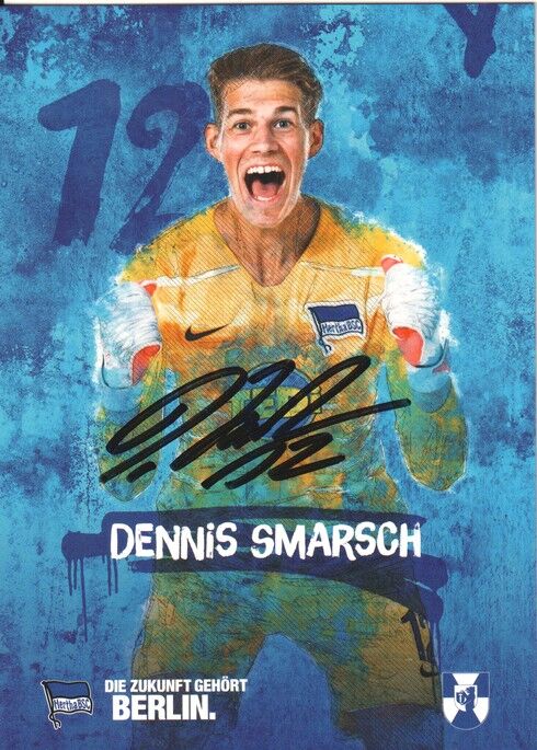 Autogramm Fussball | Hertha BSC Berlin | 2019 | Dennis SMARSCH