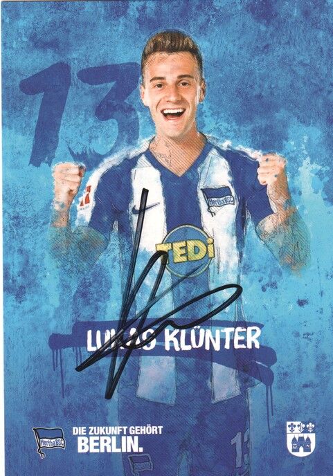 Autogramm Fussball | Hertha BSC Berlin | 2019 | Lukas KLÜNTER