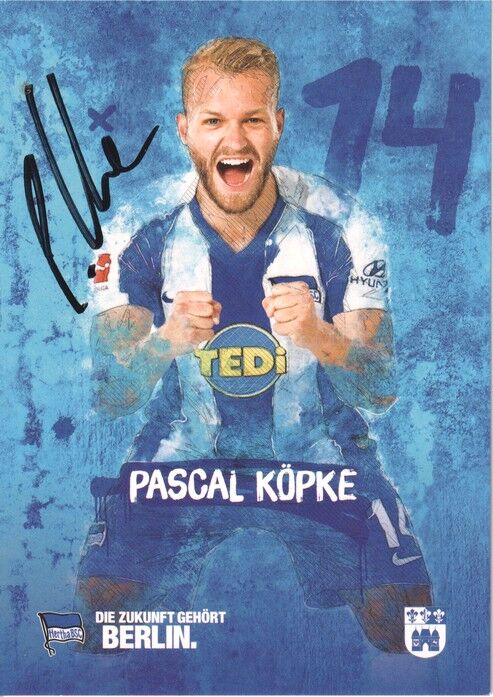 Autogramm Fussball | Hertha BSC Berlin | 2019 | Pascal KÖPKE