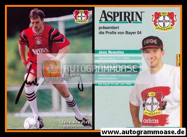 Autogramm Fussball | Bayer Leverkusen | 1997 | Jens NOWOTNY