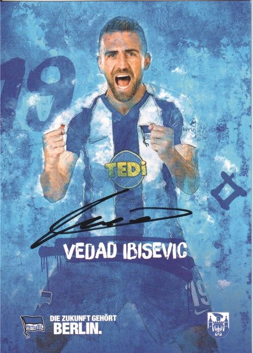 Autogramm Fussball | Hertha BSC Berlin | 2019 | Vedad IBISEVIC
