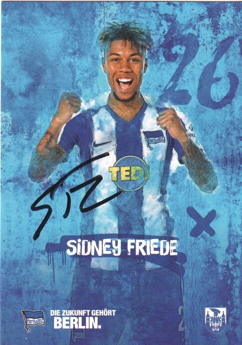 Autogramm Fussball | Hertha BSC Berlin | 2019 | Sidney FRIEDE