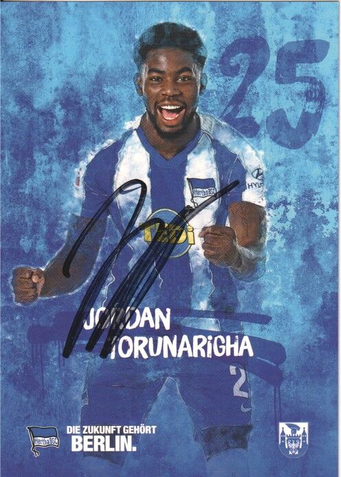 Autogramm Fussball | Hertha BSC Berlin | 2019 | Jordan TORUNARIGHA