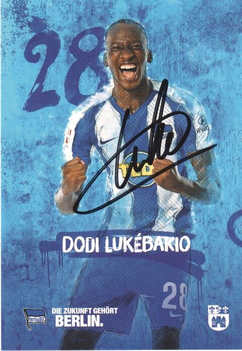 Autogramm Fussball | Hertha BSC Berlin | 2019 | Dodi LUKEBAKIO