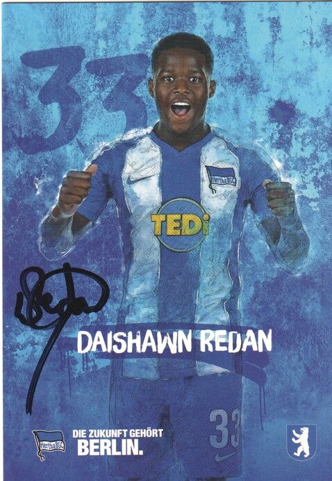 Autogramm Fussball | Hertha BSC Berlin | 2019 | Daishawn REDAN
