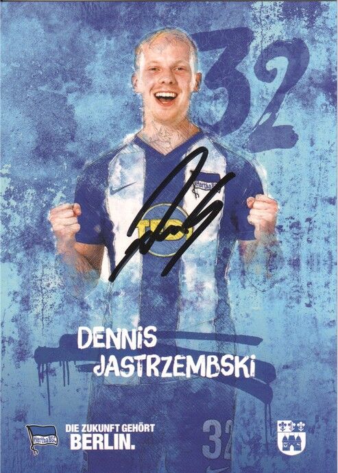 Autogramm Fussball | Hertha BSC Berlin | 2019 | Dennis JASTRZEMBSKI