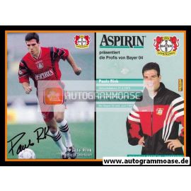 Autogramm Fussball | Bayer Leverkusen | 1997 | Paulo RINK