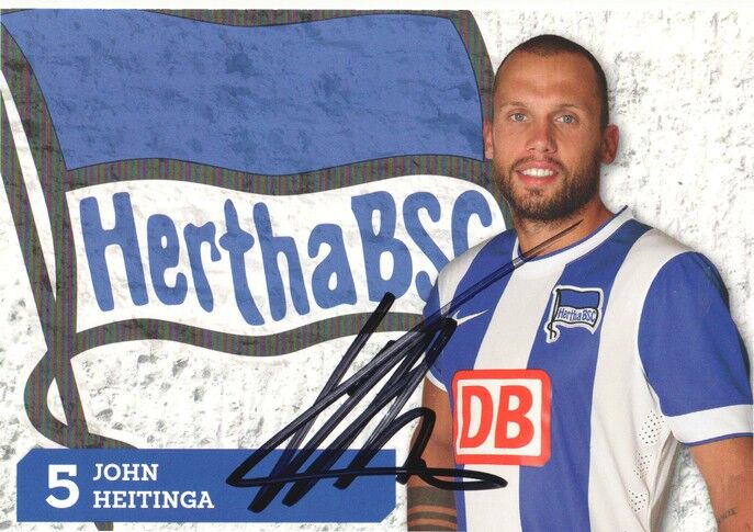 Autogramm Fussball | Hertha BSC Berlin | 2014 | John HEITINGA