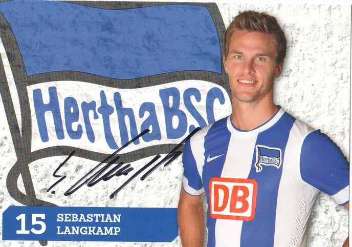 Autogramm Fussball | Hertha BSC Berlin | 2014 | Sebastian LANGKAMP