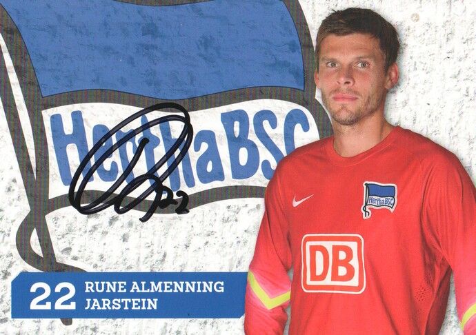 Autogramm Fussball | Hertha BSC Berlin | 2014 | Rune JARSTEIN