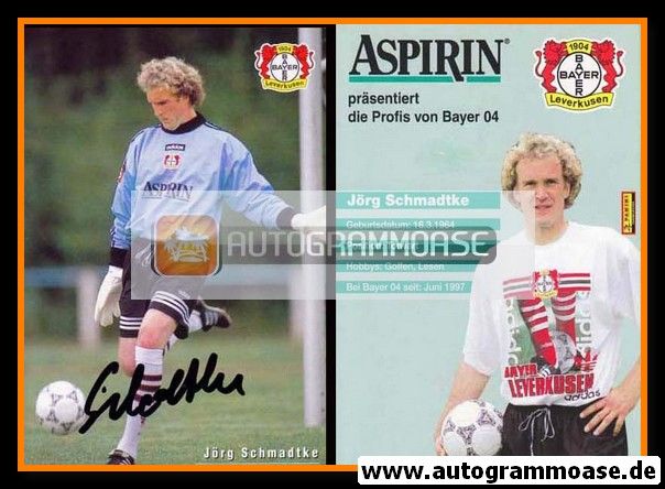 Autogramm Fussball | Bayer Leverkusen | 1997 | Jörg SCHMADTKE
