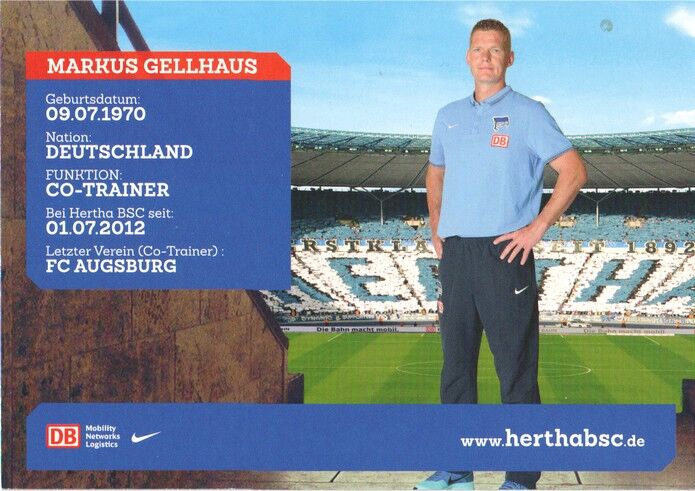 Autogramm Fussball | Hertha BSC Berlin | 2014 | Markus GELLHAUS