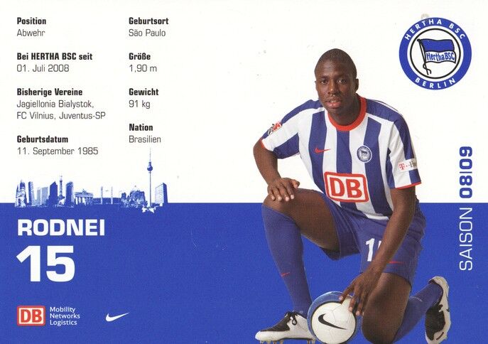 Autogramm Fussball | Hertha BSC Berlin | 2008 | RODNEI