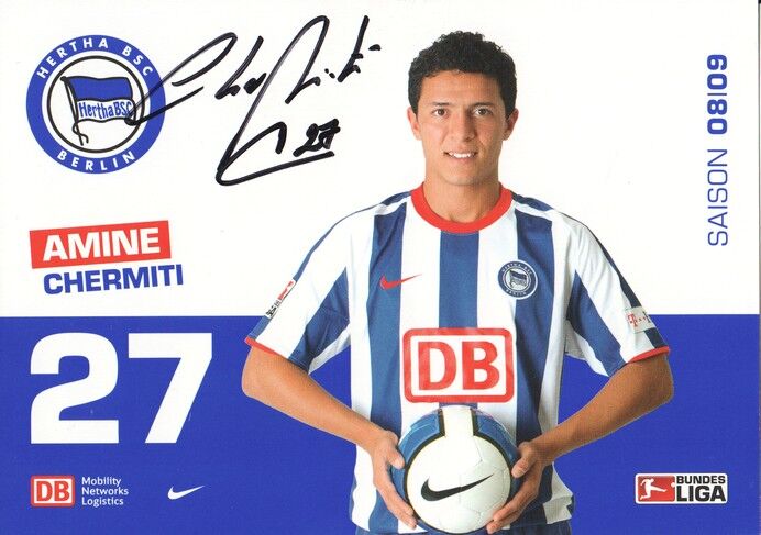 Autogramm Fussball | Hertha BSC Berlin | 2008 | Amine CHERMITI