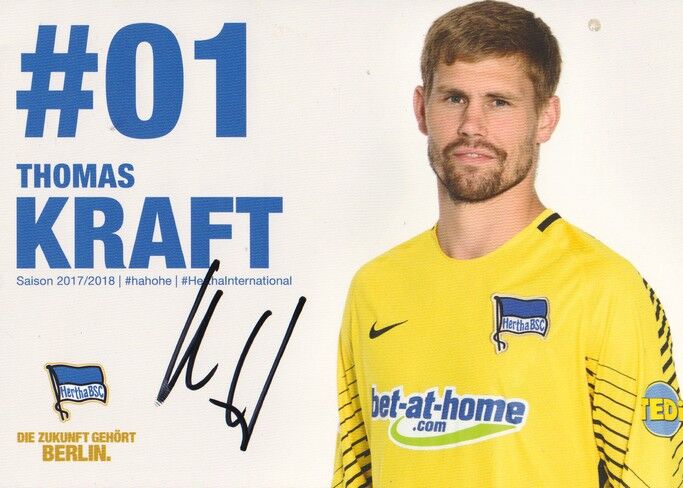 Autogramm Fussball | Hertha BSC Berlin | 2017 | Thomas KRAFT