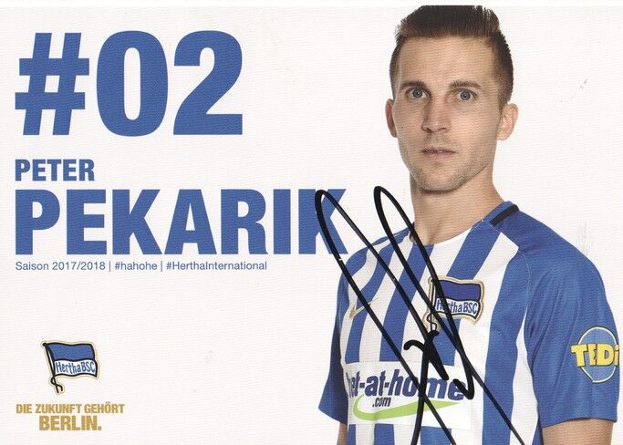 Autogramm Fussball | Hertha BSC Berlin | 2017 | Peter PEKARIK