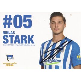 Autogramm Fussball | Hertha BSC Berlin | 2017 | Niklas STARK