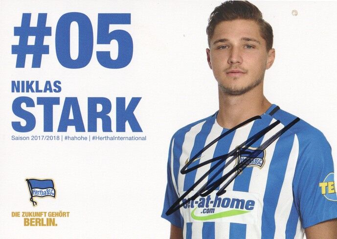 Autogramm Fussball | Hertha BSC Berlin | 2017 | Niklas STARK