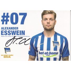 Autogramm Fussball | Hertha BSC Berlin | 2017 | Alexander ESSWEIN