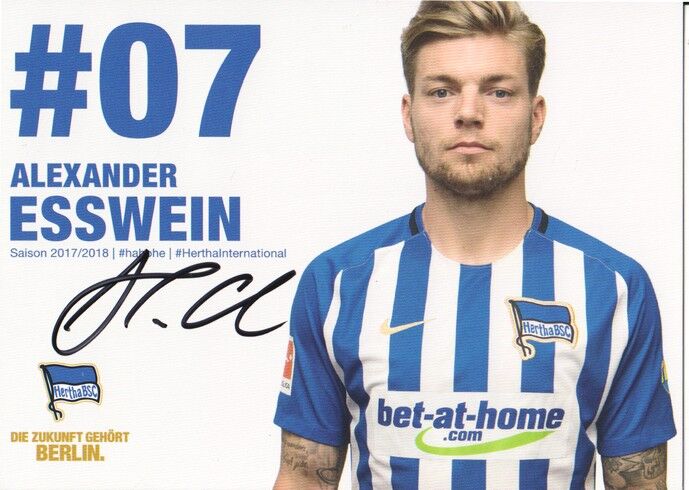 Autogramm Fussball | Hertha BSC Berlin | 2017 | Alexander ESSWEIN