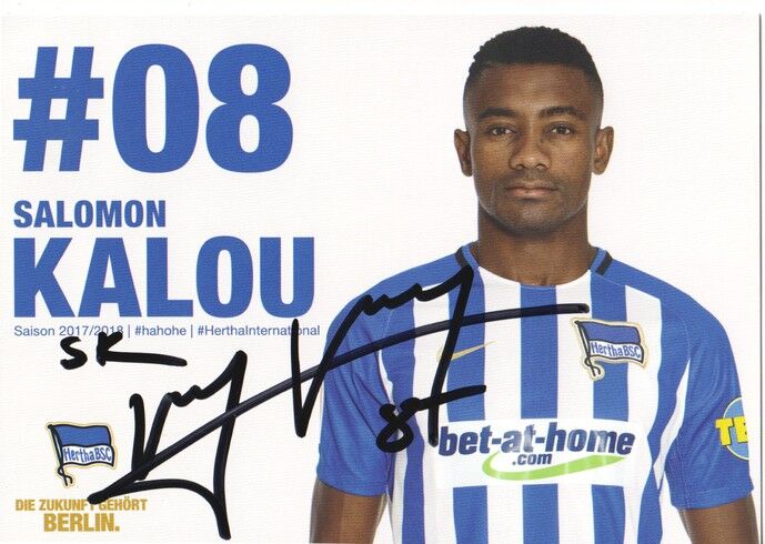 Autogramm Fussball | Hertha BSC Berlin | 2017 | Salomon KALOU