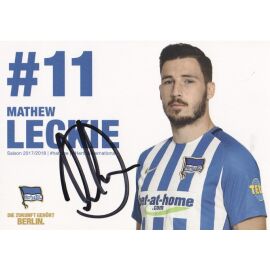 Autogramm Fussball | Hertha BSC Berlin | 2017 | Mathew LECKIE