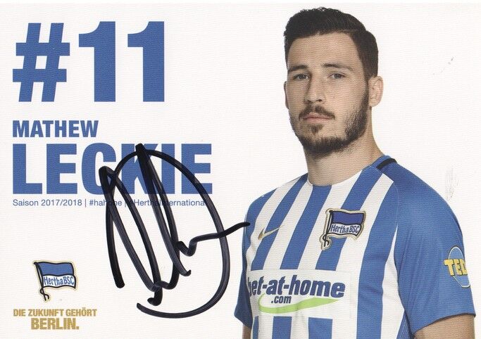 Autogramm Fussball | Hertha BSC Berlin | 2017 | Mathew LECKIE