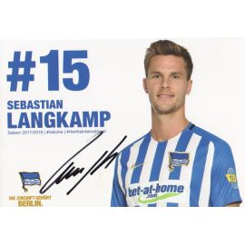 Autogramm Fussball | Hertha BSC Berlin | 2017 | Sebastian LANGKAMP