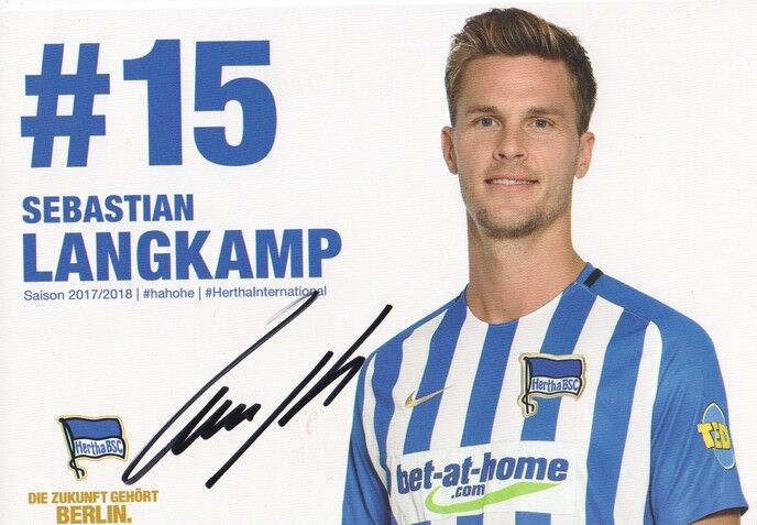 Autogramm Fussball | Hertha BSC Berlin | 2017 | Sebastian LANGKAMP