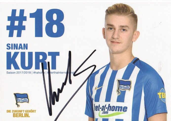 Autogramm Fussball | Hertha BSC Berlin | 2017 | Sinan KURT