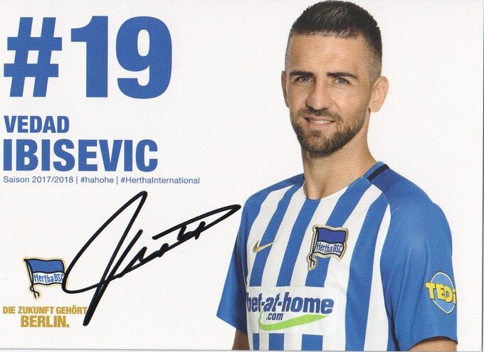 Autogramm Fussball | Hertha BSC Berlin | 2017 | Vedad IBISEVIC