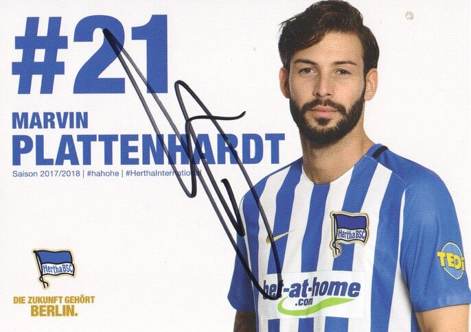 Autogramm Fussball | Hertha BSC Berlin | 2017 | Marvin PLATTENHARDT