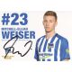 Autogramm Fussball | Hertha BSC Berlin | 2017 | Mitchell WEISER