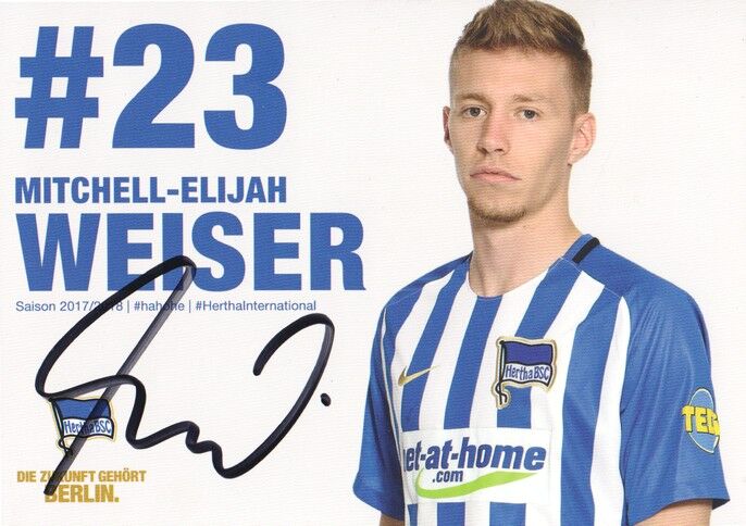 Autogramm Fussball | Hertha BSC Berlin | 2017 | Mitchell WEISER