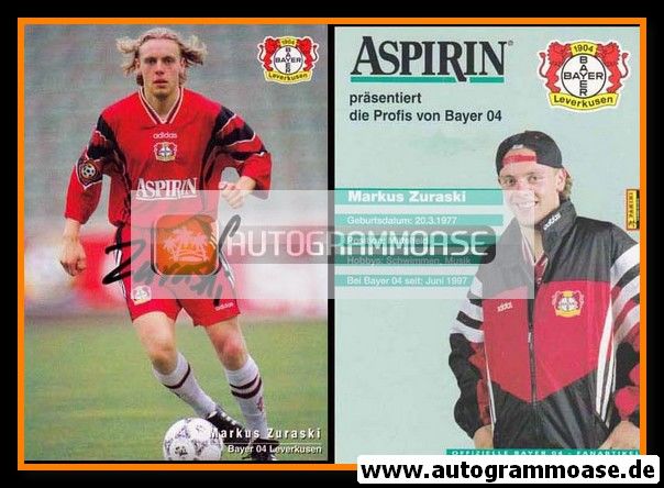 Autogramm Fussball | Bayer Leverkusen | 1997 | Markus ZURASKI