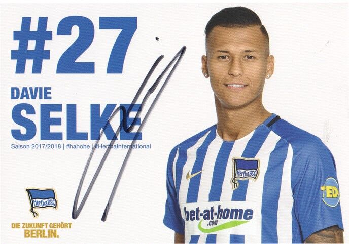 Autogramm Fussball | Hertha BSC Berlin | 2017 | Davie SELKE