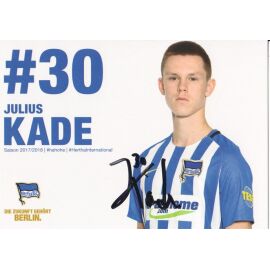 Autogramm Fussball | Hertha BSC Berlin | 2017 | Julius KADE