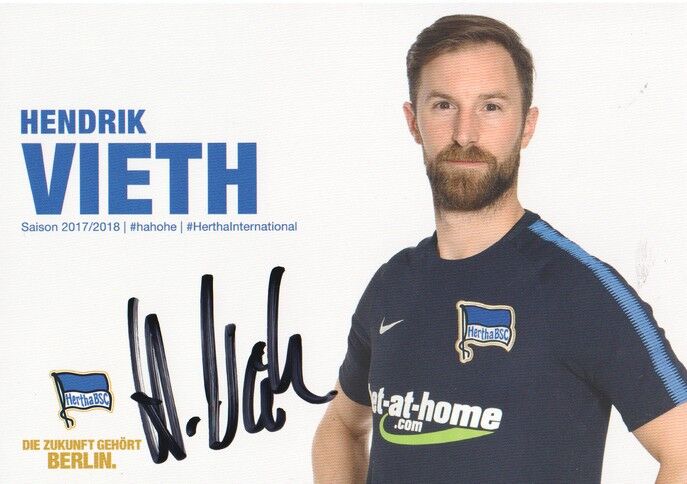 Autogramm Fussball | Hertha BSC Berlin | 2017 | Hendrik VIETH