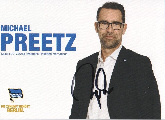 Autogramm Fussball | Hertha BSC Berlin | 2017 | Michael PREETZ