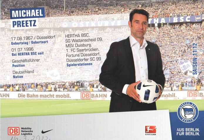 Autogramm Fussball | Hertha BSC Berlin | 2011 | Michael PREETZ