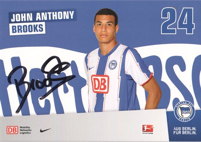 Autogramm Fussball | Hertha BSC Berlin | 2011 | John Anthony BROOKS