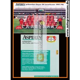 Mannschaftskarte Fussball | Bayer Leverkusen | 1997