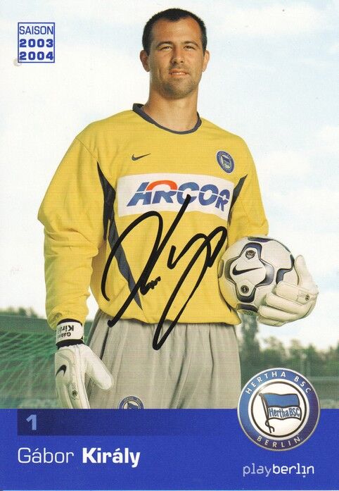 Autogramm Fussball | Hertha BSC Berlin | 2003 | Gabor KIRALY