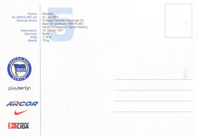 Autogramm Fussball | Hertha BSC Berlin | 2003 | Niko KOVAC
