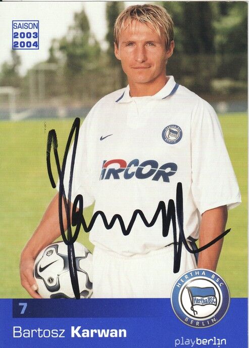 Autogramm Fussball | Hertha BSC Berlin | 2003 | Bartosz KARWAN