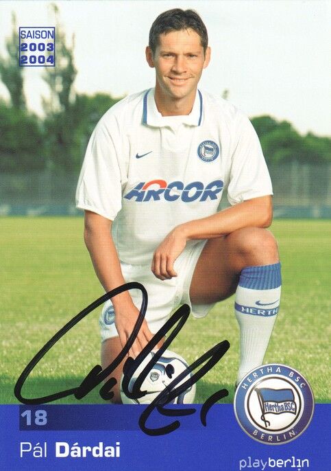 Autogramm Fussball | Hertha BSC Berlin | 2003 | Pal DARDAI